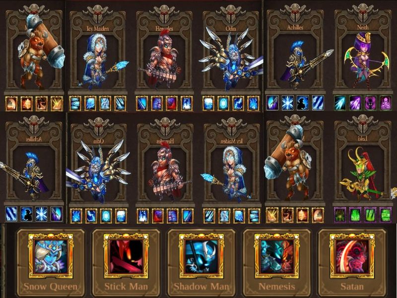 Hệ thống tướng trong Epic Heroes War