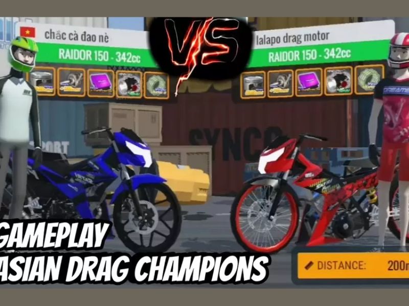 Asian Drag Champion Mod có lối chơi đơn giản nhưng hấp dẫn