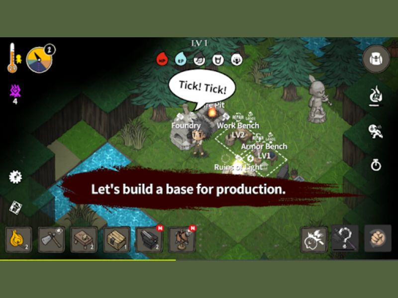 Game The Wild Darkness Mod Apk 1.3.58 sở hữu đồ họa 2D dễ thương