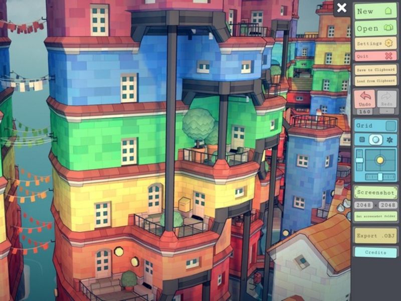Game Townscaper Apk sở hữu đồ họa bắt mắt