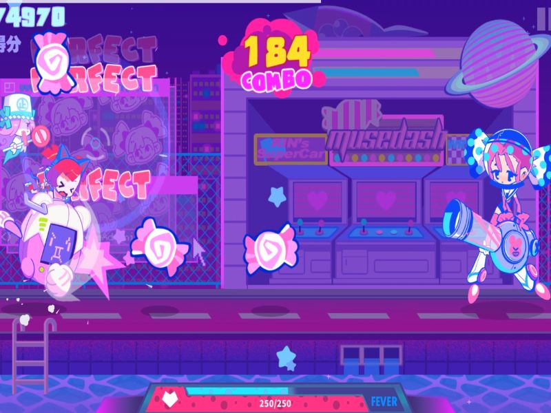 Muse Dash Apk cho phép bạn chiến đấu với nhiều kẻ thù