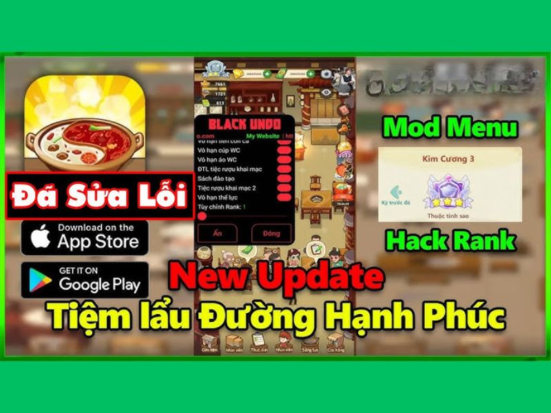 Tiệm Lẩu Đường Hạnh Phúc Mod full cấp