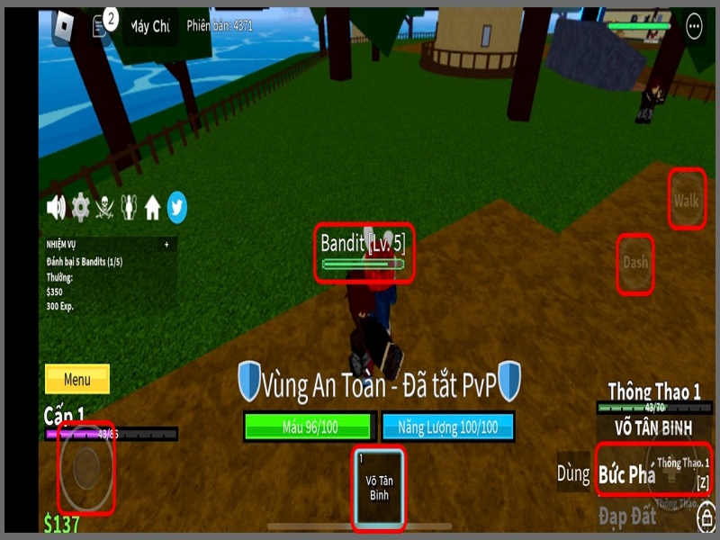 PvP căng não trong Hack Blox Fruits