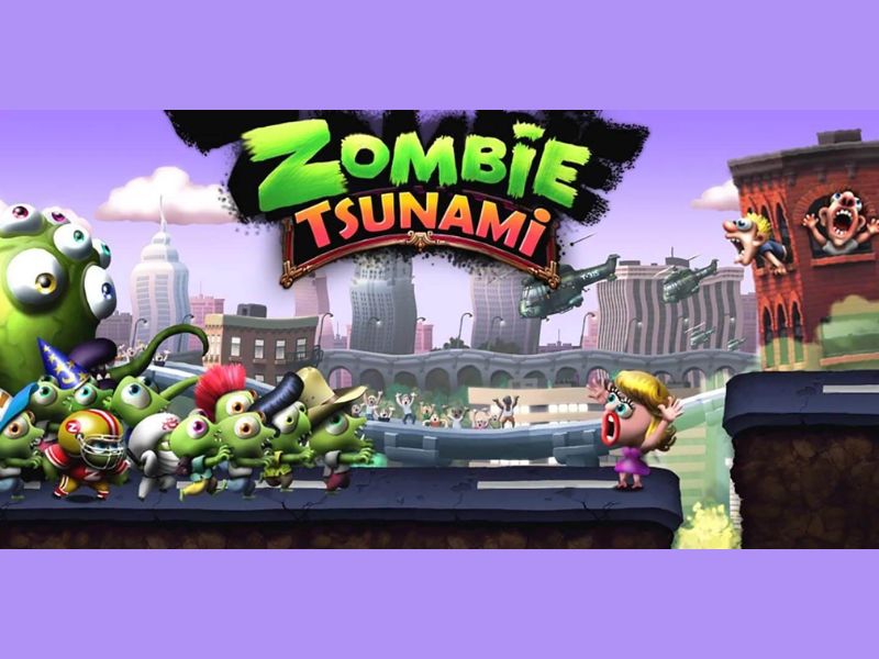 Zombie Tsunami Hack sở hữu lối chơi vui nhộn