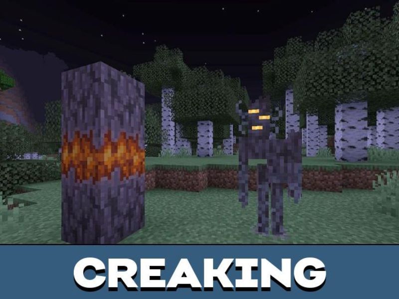 Quái vật Creaking trong Minecraft 1.21.51