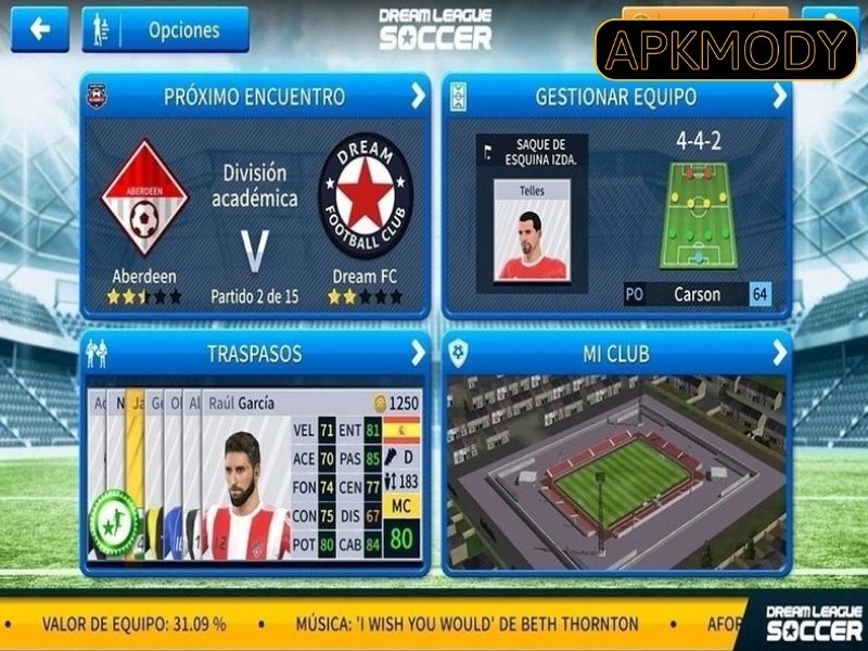 Tính năng trong Dream League Soccer 2019 Mod 
