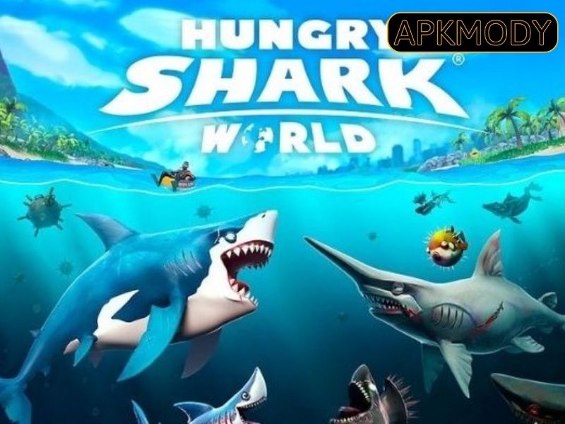 Các tính năng nổi bật của bản hack Hungry Shark World