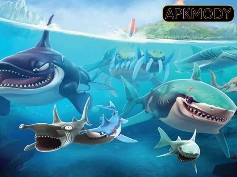 Hướng dẫn tải Hungry Shark World Hack APK