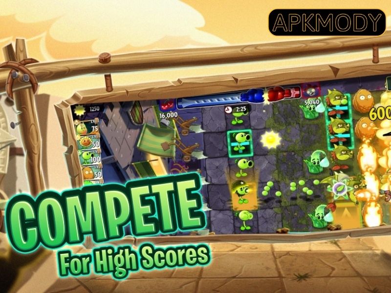 Gameplay khi kết hợp cùng hack Plants vs Zombies 2