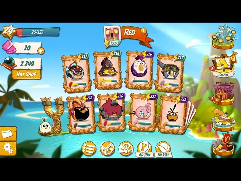 Nâng cấp chim dễ dàng trong Angry Birds 2 Hack
