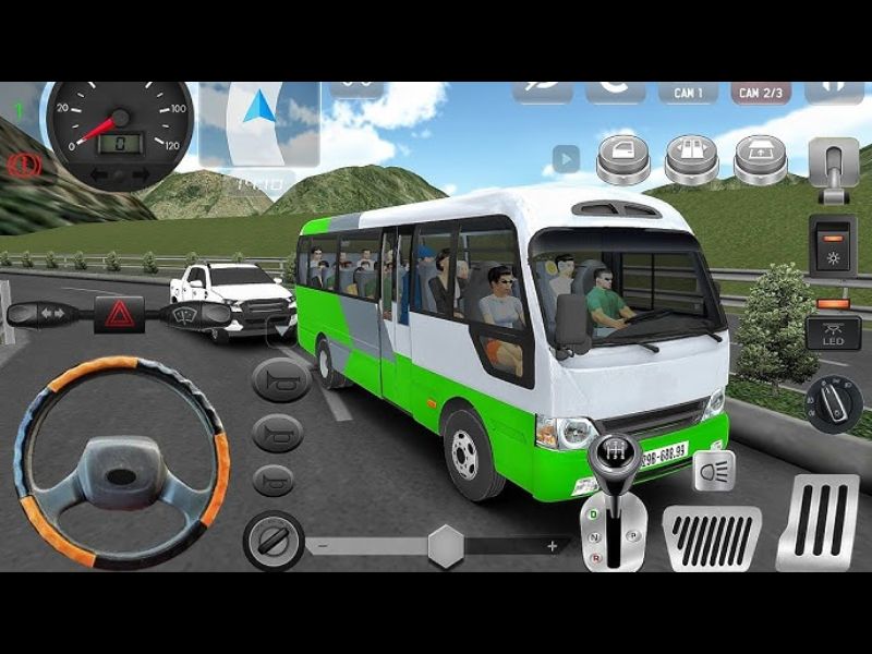 Đồ họa 3D chất lượng cao và chi tiết trong Bus Simulator Vietnam Mod