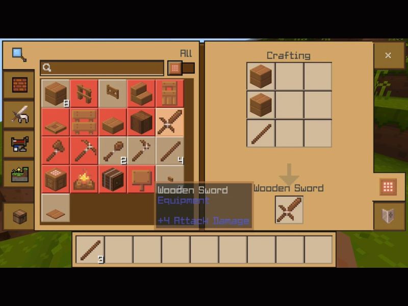 Đa dạng loại khối phục vụ xây dựng trong Crafting And Building APK