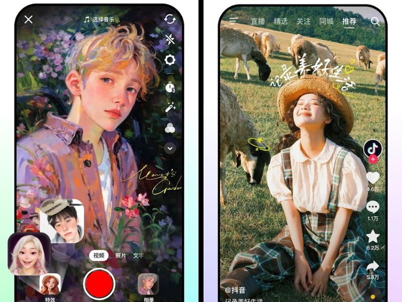 Hiệu ứng AR và Filter sáng tạo trong Douyin APK