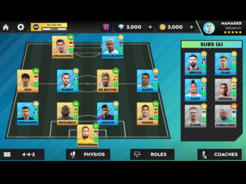 Quản lý đội bóng trong Dream League Soccer 2023