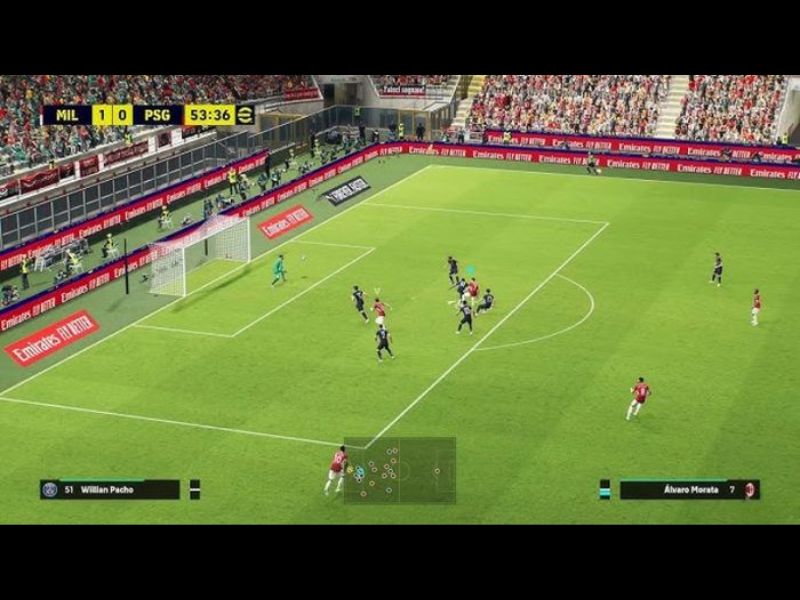 Đồ họa 3D sắc nét và âm thanh sinh động, chân thật trong Efootball 2025 APK