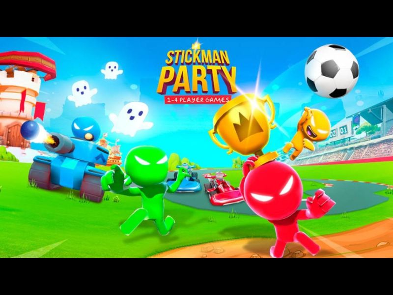 Giới Thiệu Stickman Party APK - Trò Chơi 4 Người Vui Nhộn