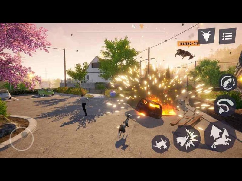 Hiệu ứng và âm thanh mang đậm tính giải trí trong Goat Simulator 3 APK
