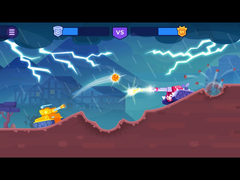Lối chơi chiến thuật bắn tăng đơn giản trong Hack Tank Stars