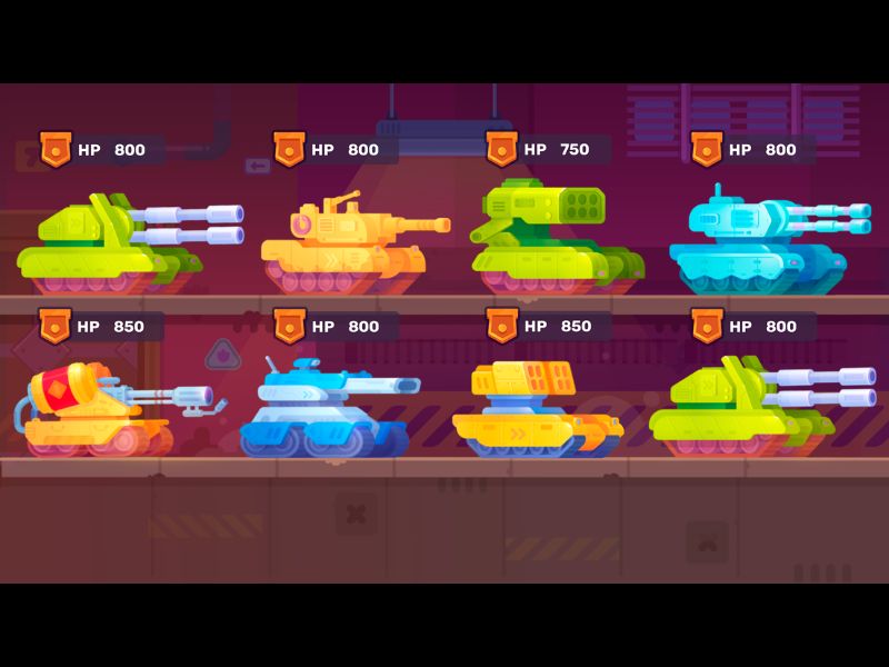 Tập hợp những cỗ máy chiến tranh mạnh mẽ trong Hack Tank Stars