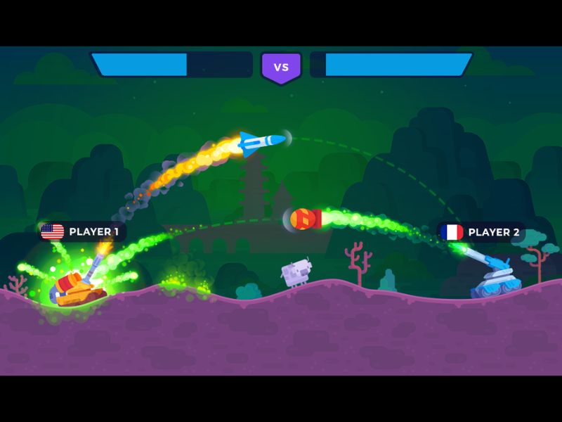 Đồ họa và âm thanh sống động trong Hack Tank Stars