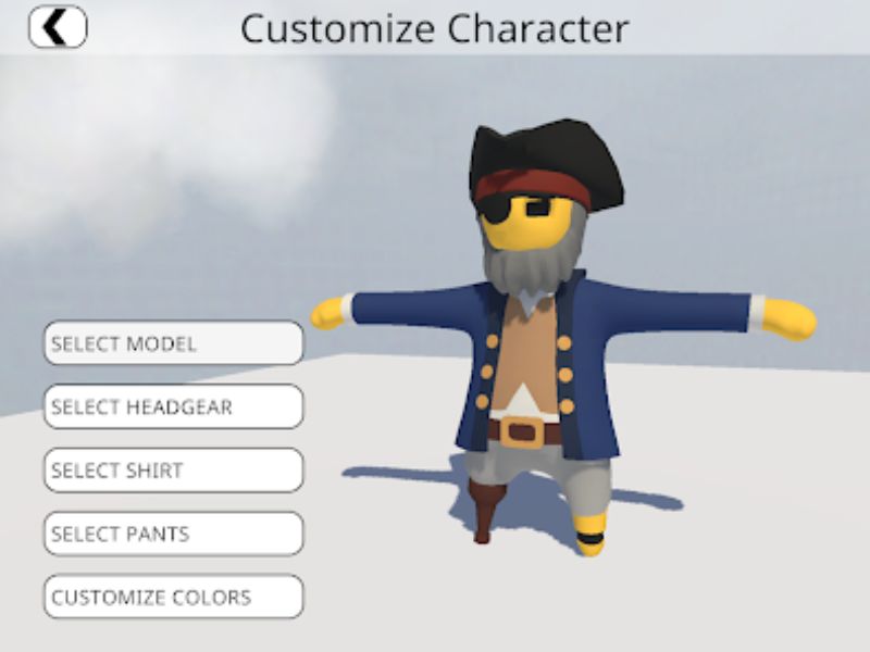 Tùy chỉnh nhân vật theo cá tính trong Human Fall Flat Apk