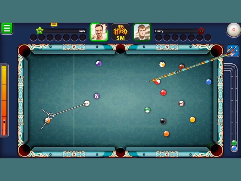Lối chơi đơn giản với luật chơi quen thuộc trong 8 Ball Pool Online