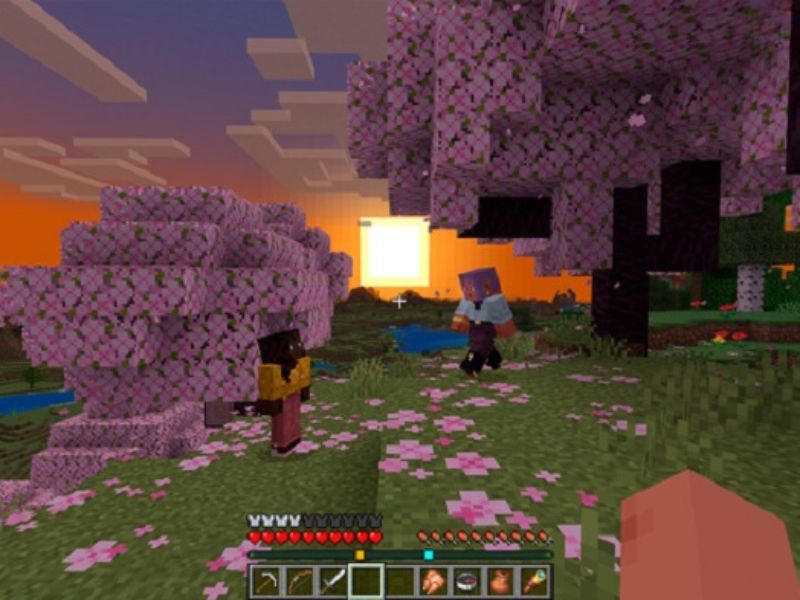 Thêm thanh định vị trên màn hình chơi game trong Minecraft 1.21.70 APK