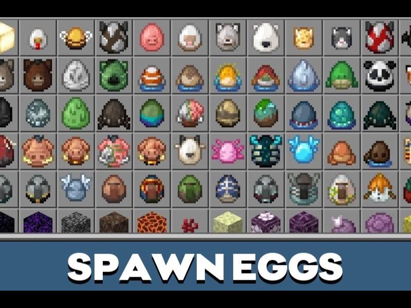 Thiết Kế Spawn Egg Được Làm Lại trong Minecraft 1.21.80