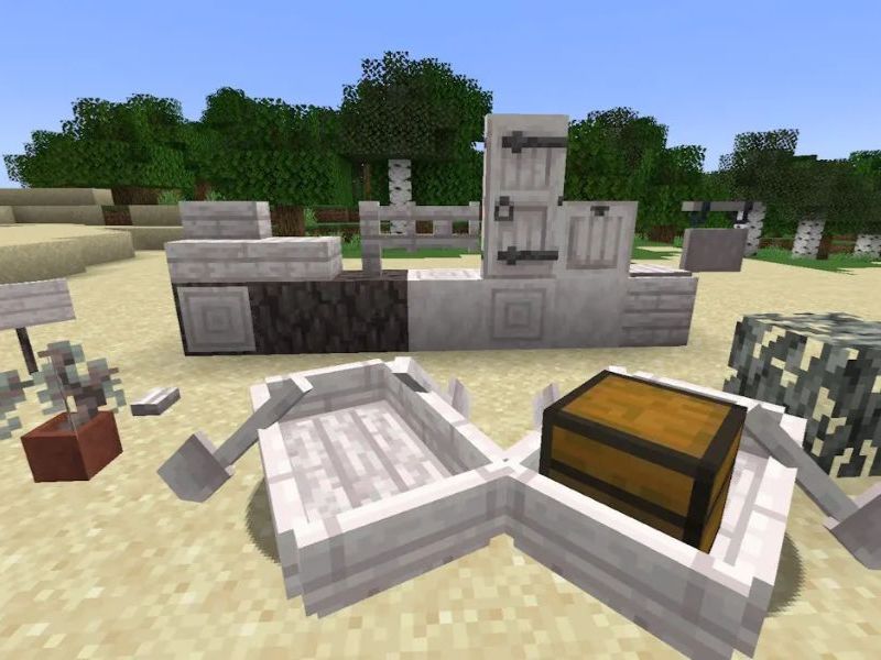 Pale Oak trong Minecraft 1.22 APK