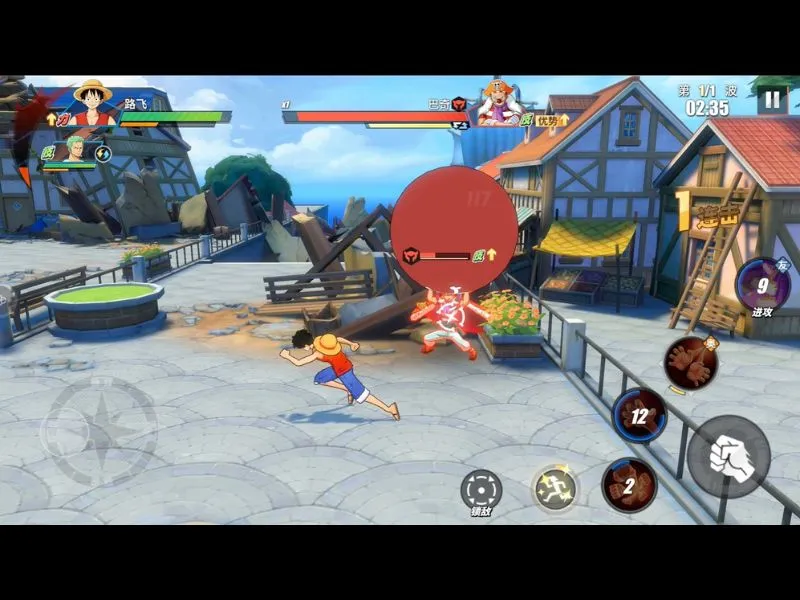 Chiến đấu hành động thời gian thực đã tay trong One Piece Fighting Path APK