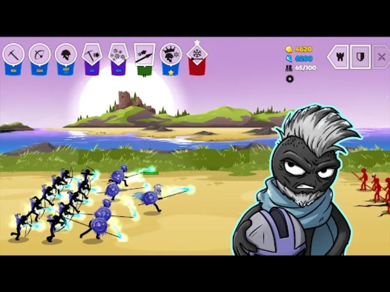 Lối chơi chiến thuật thời gian thực trong Stick War: Saga Hack