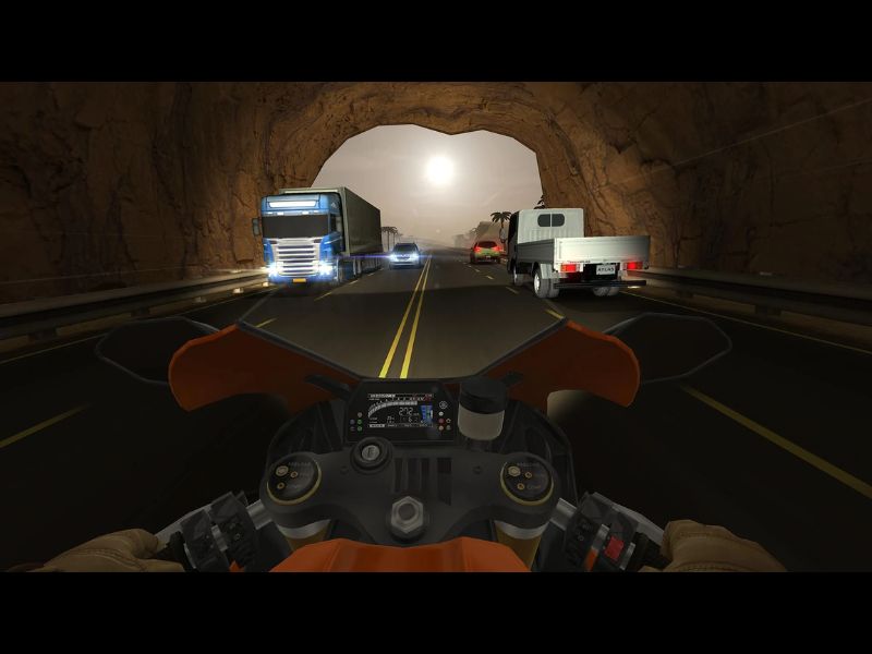 Hệ thống điều khiển linh hoạt trong Traffic Rider Mod APK