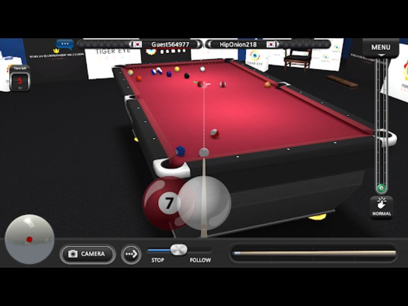 Trận đấu bi-a trực tuyến với thế giới với World Championship Billiards Apk