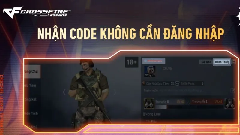 Cách Nhập Code Crossfire Legends Mobile Không Cần Đăng Nhập 
