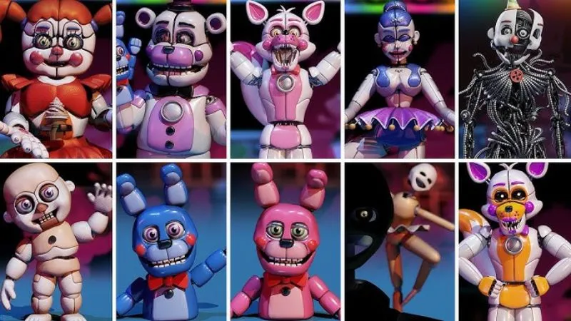 Dàn animatronic vừa dễ thương vừa rùng rợn trong Five Nights At Freddy's APK