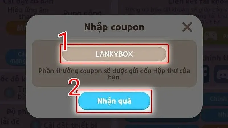 Nhập chính xác mã code Play Together