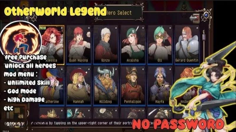 Tính Năng Được Mở Khóa Trong Otherworld Legends Mod