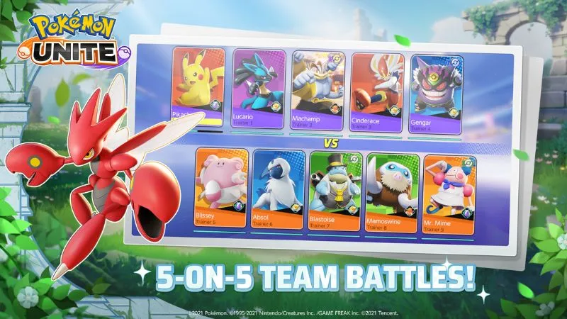 Chế độ xếp hạng và thi đấu cạnh tranh trong Pokemon Unite APK