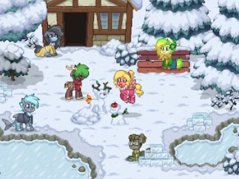 Phong cách Pixel Art dễ thương, nhẹ nhàng trong Pony Town APK