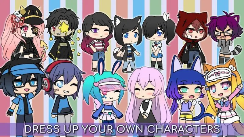 Hệ thống nhân vật đa dạng trong Gacha Life 2 