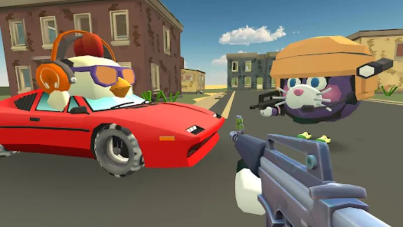 Phương tiện di chuyển độc đáo trong Hack Chicken Gun