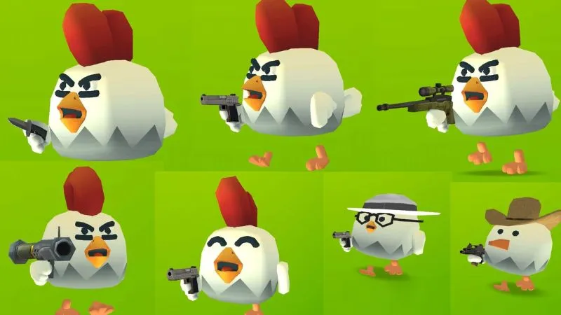 Tùy chỉnh nhân vật theo phong cách riêng trong Hack Chicken Gun