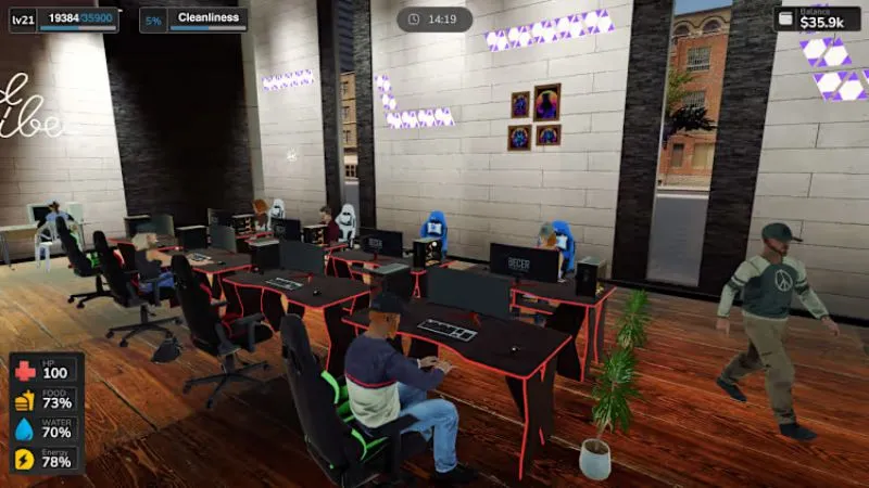 Quản lý khách hàng trong Internet Cafe Simulator 2 