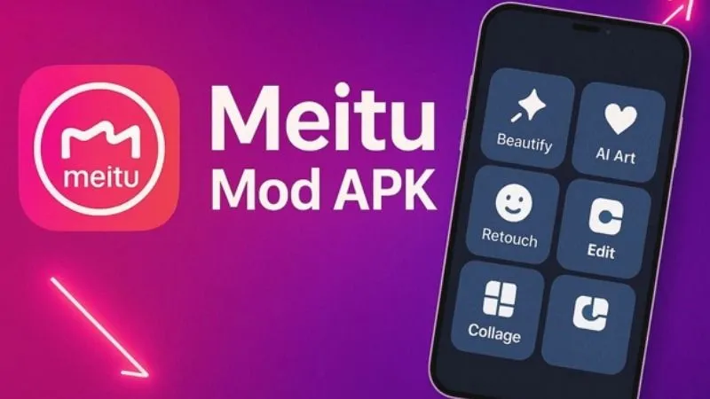 Tính Năng Nổi Bật Trong Meitu Mod Apk