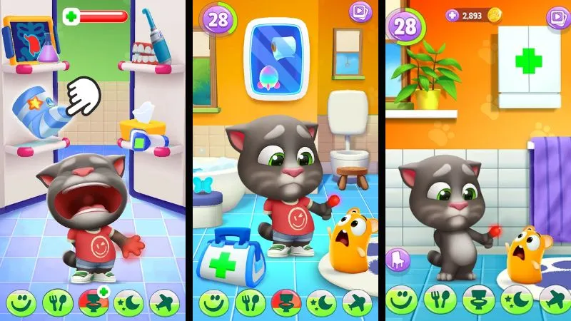 Tương tác với chú mèo trong Tom Biết Nói Của Tôi 2