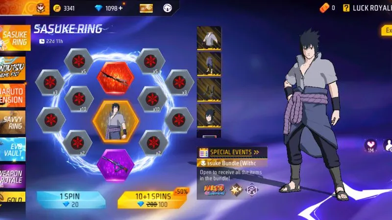 Kho Skin Naruto Độc Đáo Và Cực Ngầu Trong Uchiha APK