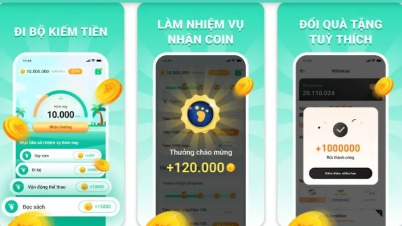 Đi bộ mỗi ngày và nhận thưởng trong Walking Fun 