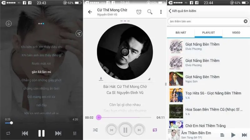 Giao diện thân thiện và dễ sử dụng trong Zing Mp3 Mod 