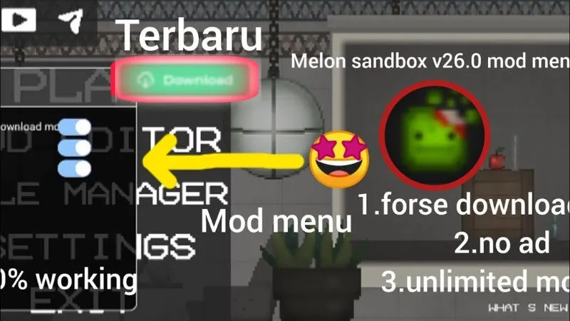Trở Thành "Vị Thần" Thế Giới Pixel Nhờ Những Tính Năng Mod Menu Độc Quyền 