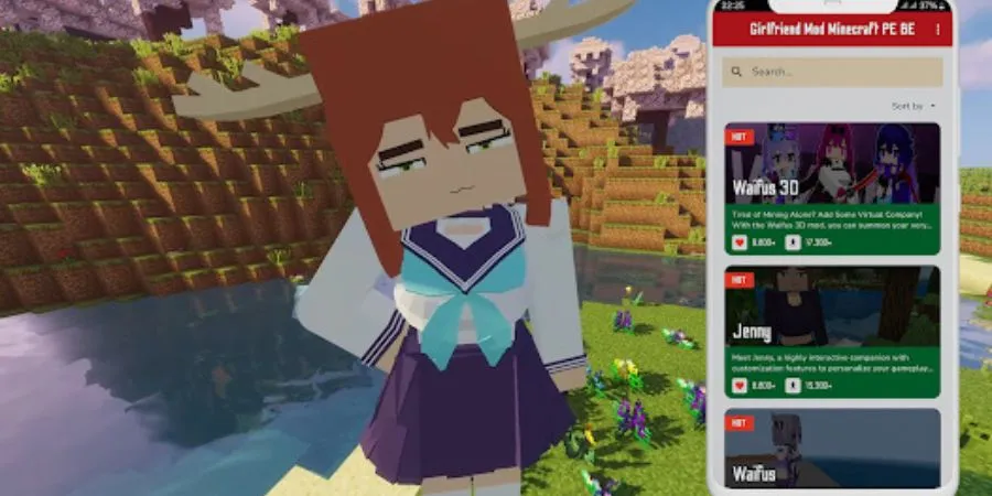 Banner Minecraft Jenny Mod